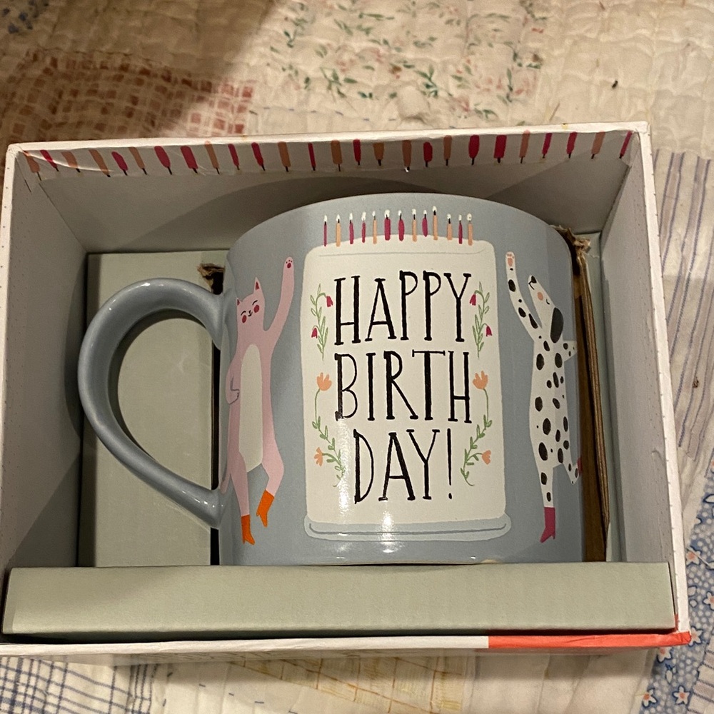 Happy Birthday Blue Mug